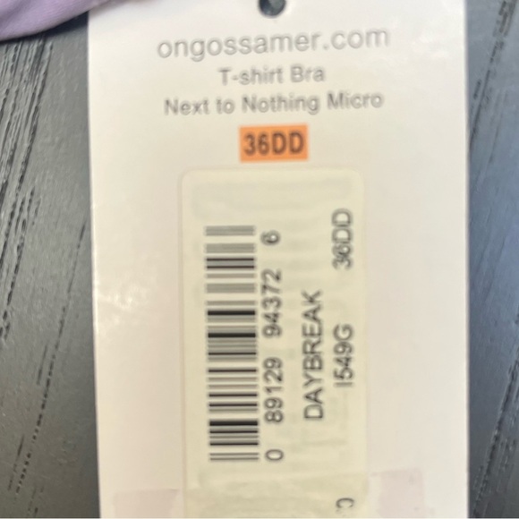 On Gossamer NWT Sleek Micro T-Shirt Underwire Bra in Robins Egg Blue Size 32C - Picture 7 of 10